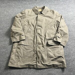Vintage Burberrys Coat Mens 42 Beige Cotton Rain Trench Made England Nova Check